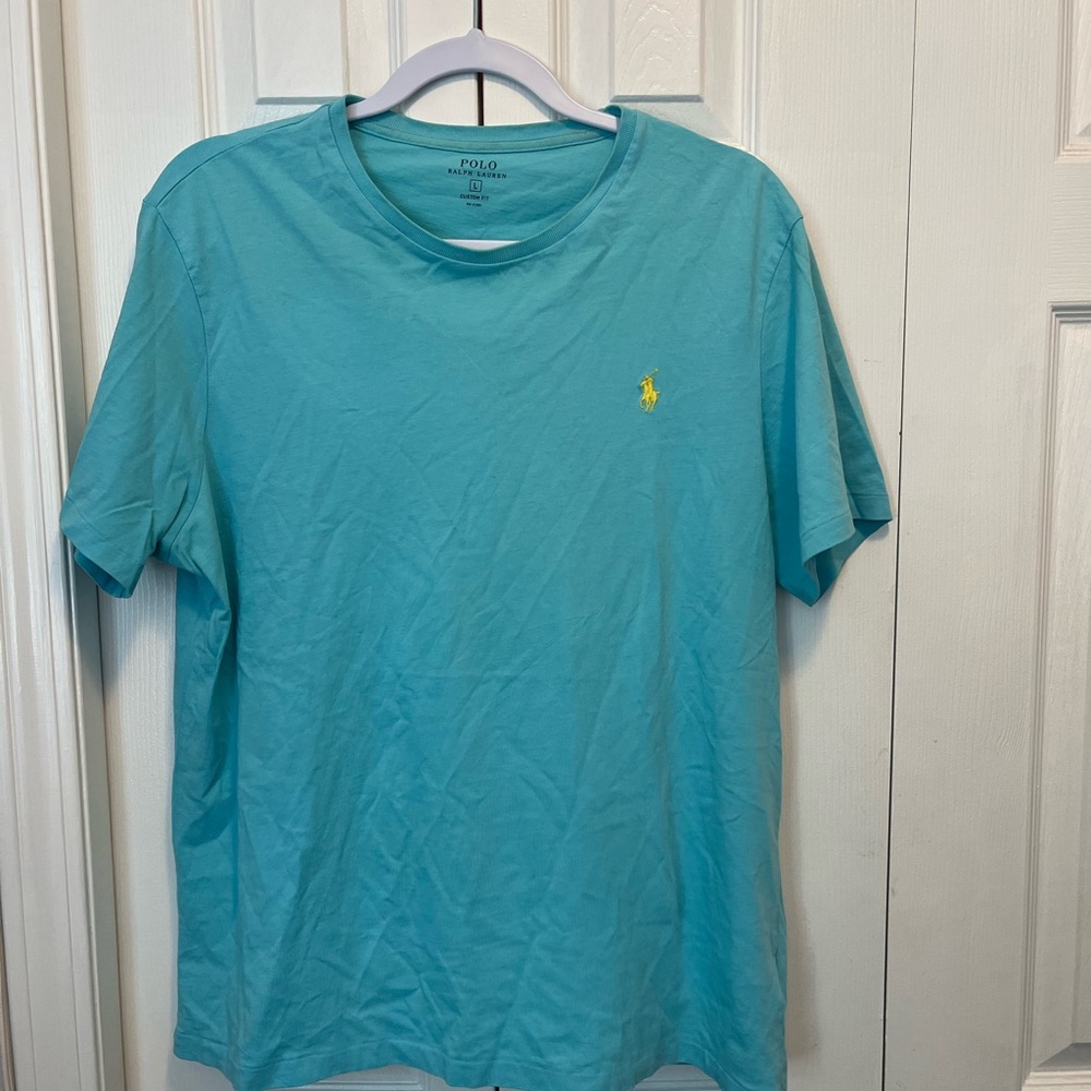 Polo by Ralph Lauren Men's Blue T-Shirt Size L